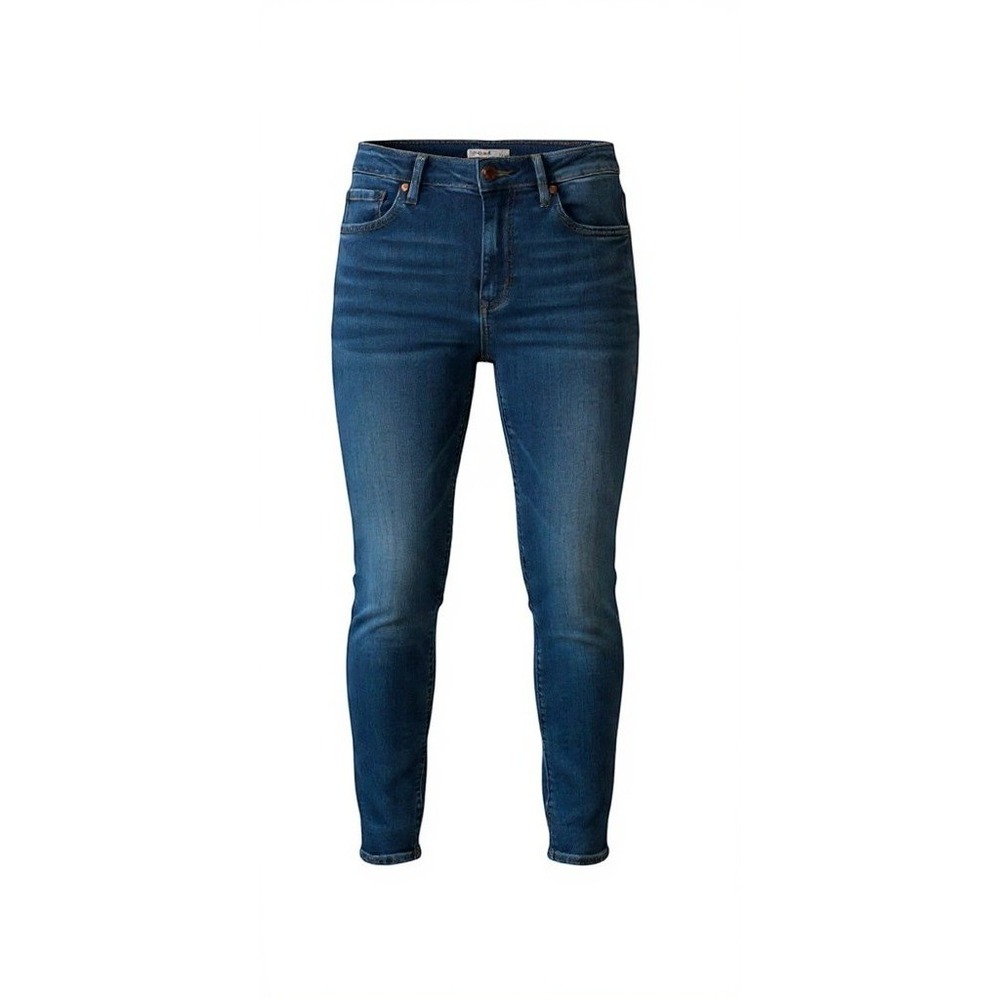 Gloria Vanderbilt Amanda High Rise Tapered Jeans Blue Dark Wash 4P Petite Short